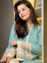 Urban Cut Stitched 2 Piece Cotton Embroidred  Co- Ord Set with  Salwar