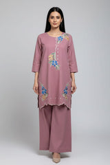 Bloom By Amna Ali Nawaz Stitched 2 Piece Emb Suit-7003