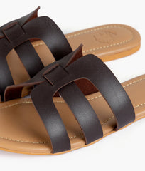 RTW Creation - Dark brown cutout flats