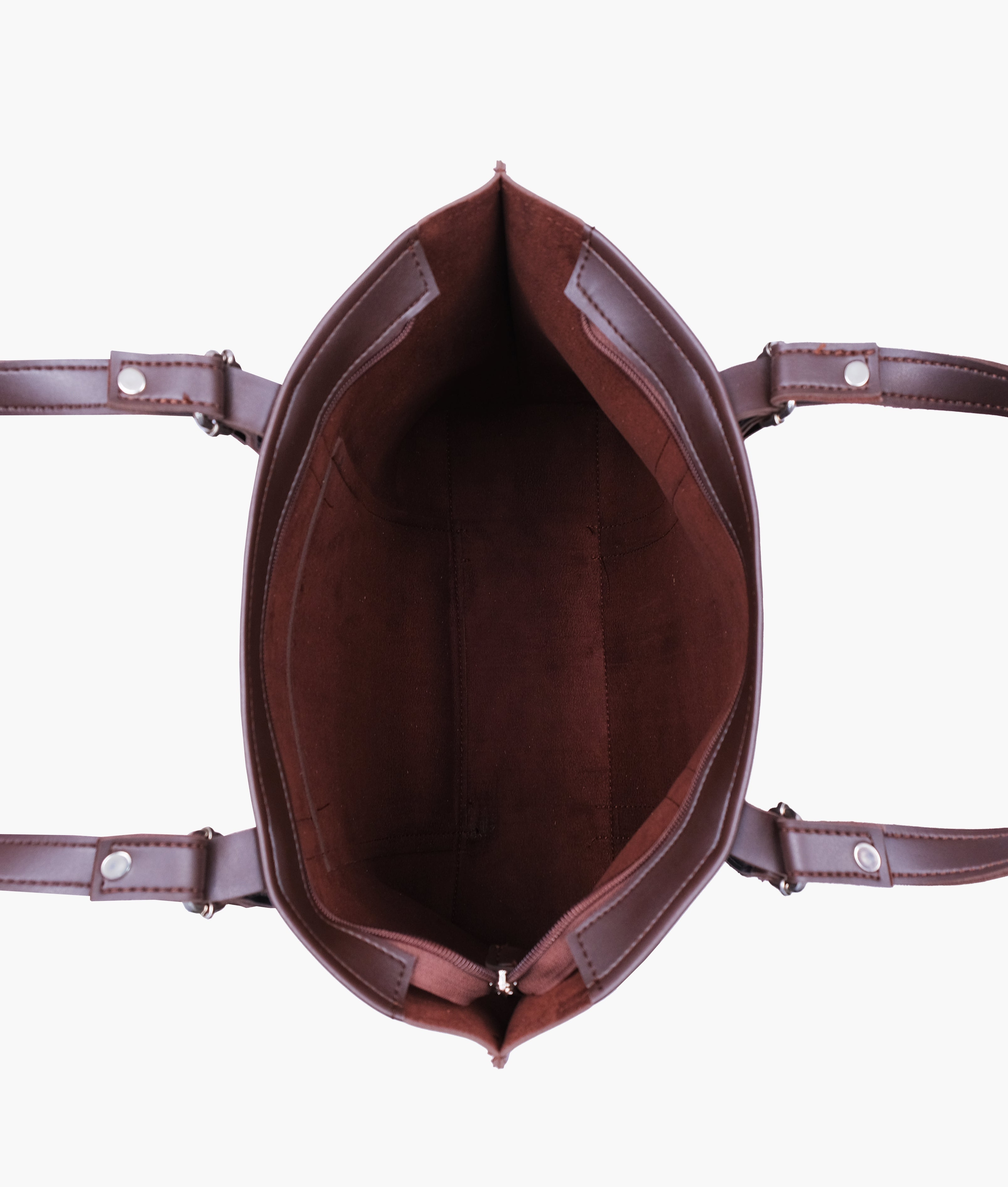 RTW Creation - Dark brown double-handle tote bag