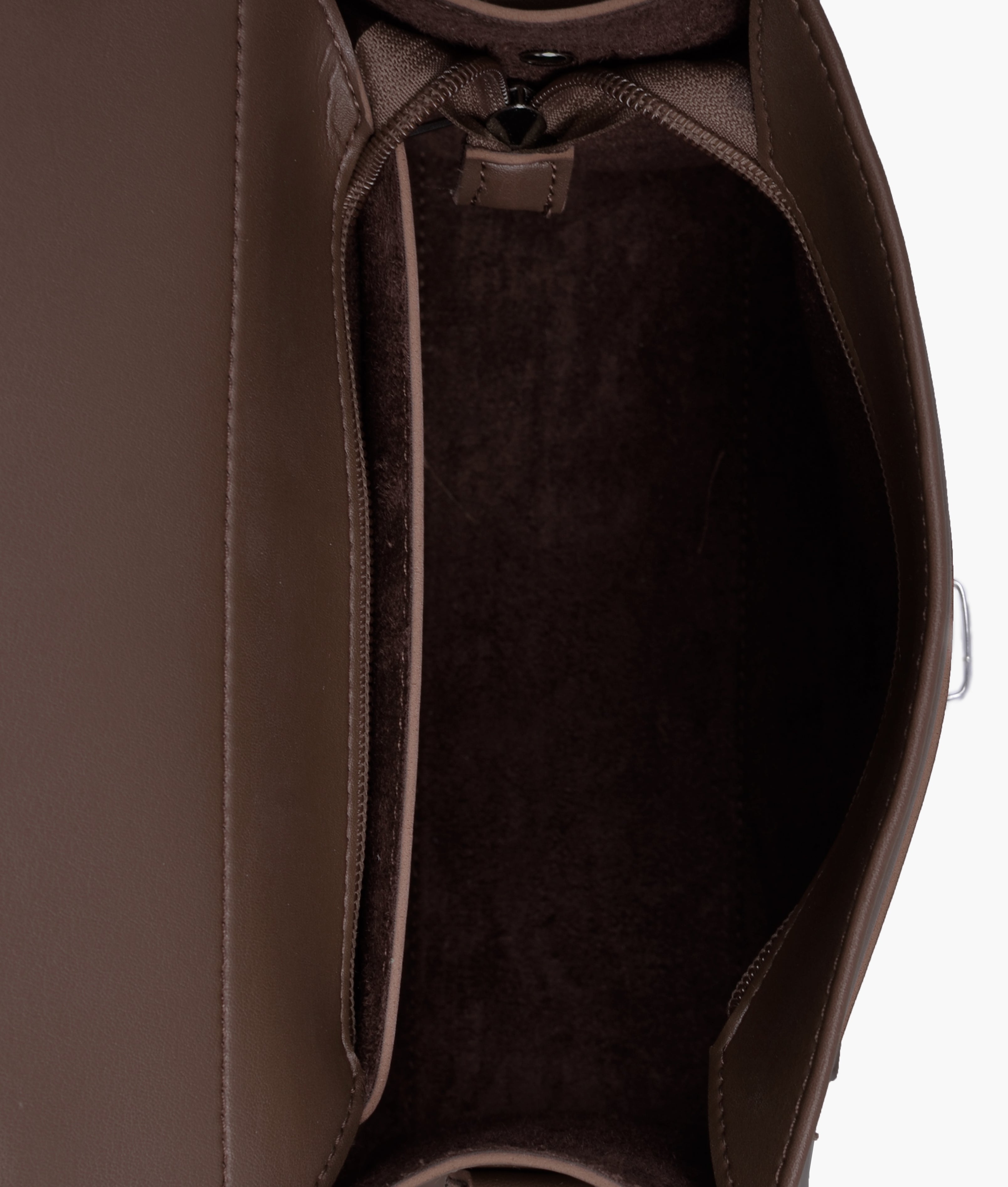 RTW Creation - Dark brown push-lock messenger bag