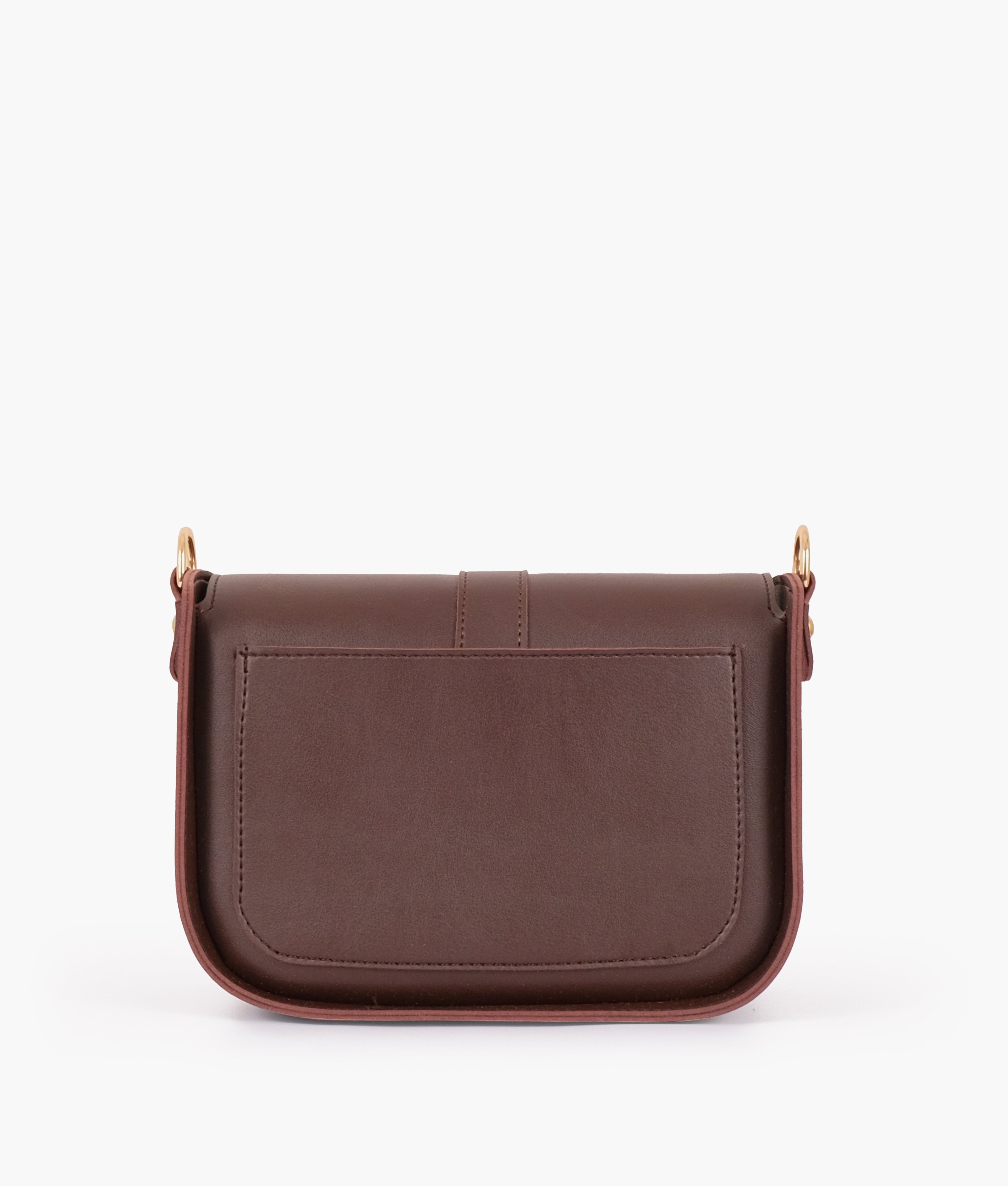 RTW Creation - Dark brown saddle buckle bag