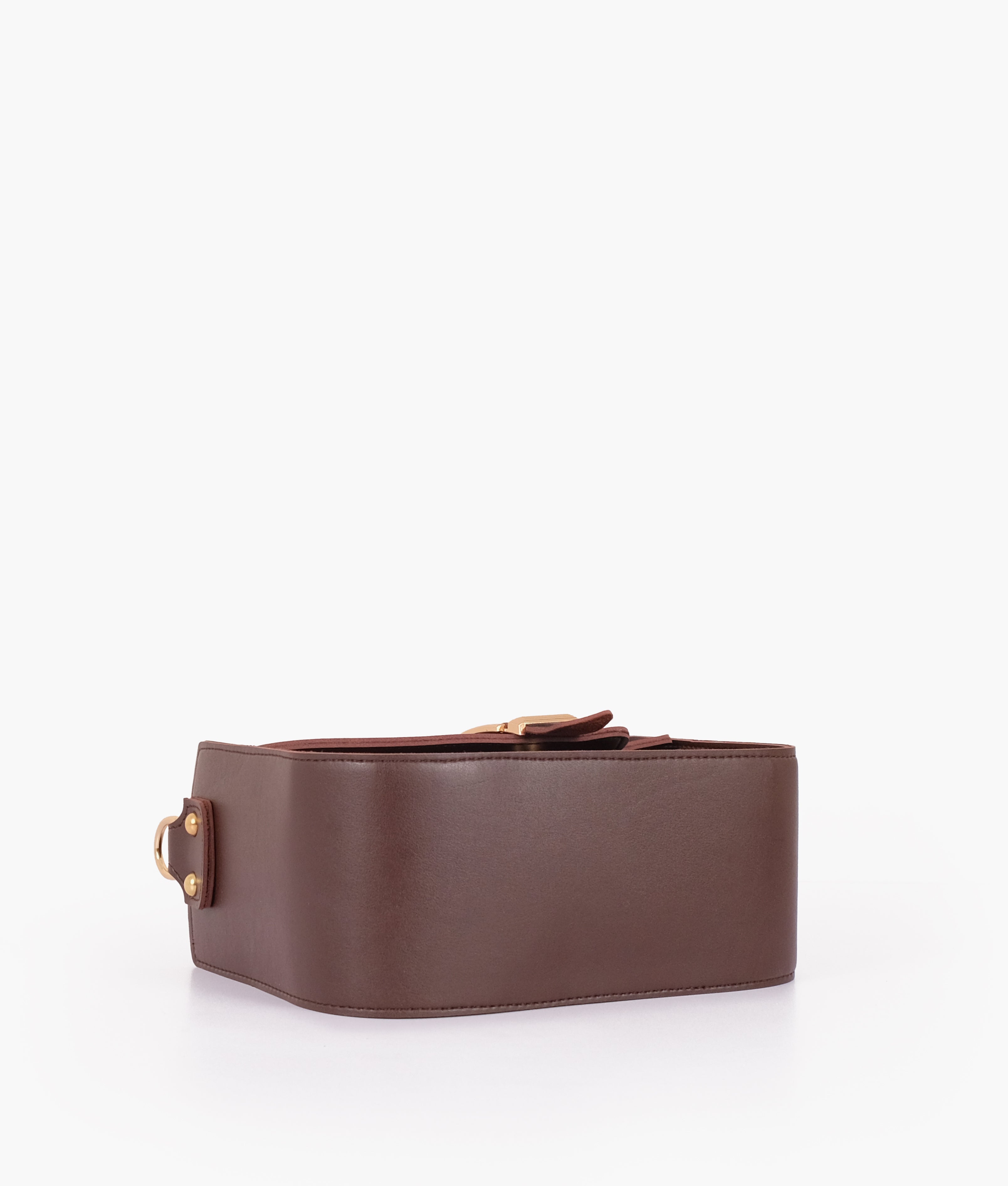 RTW Creation - Dark brown saddle buckle bag