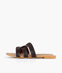 RTW Creation - Dark brown cutout flats