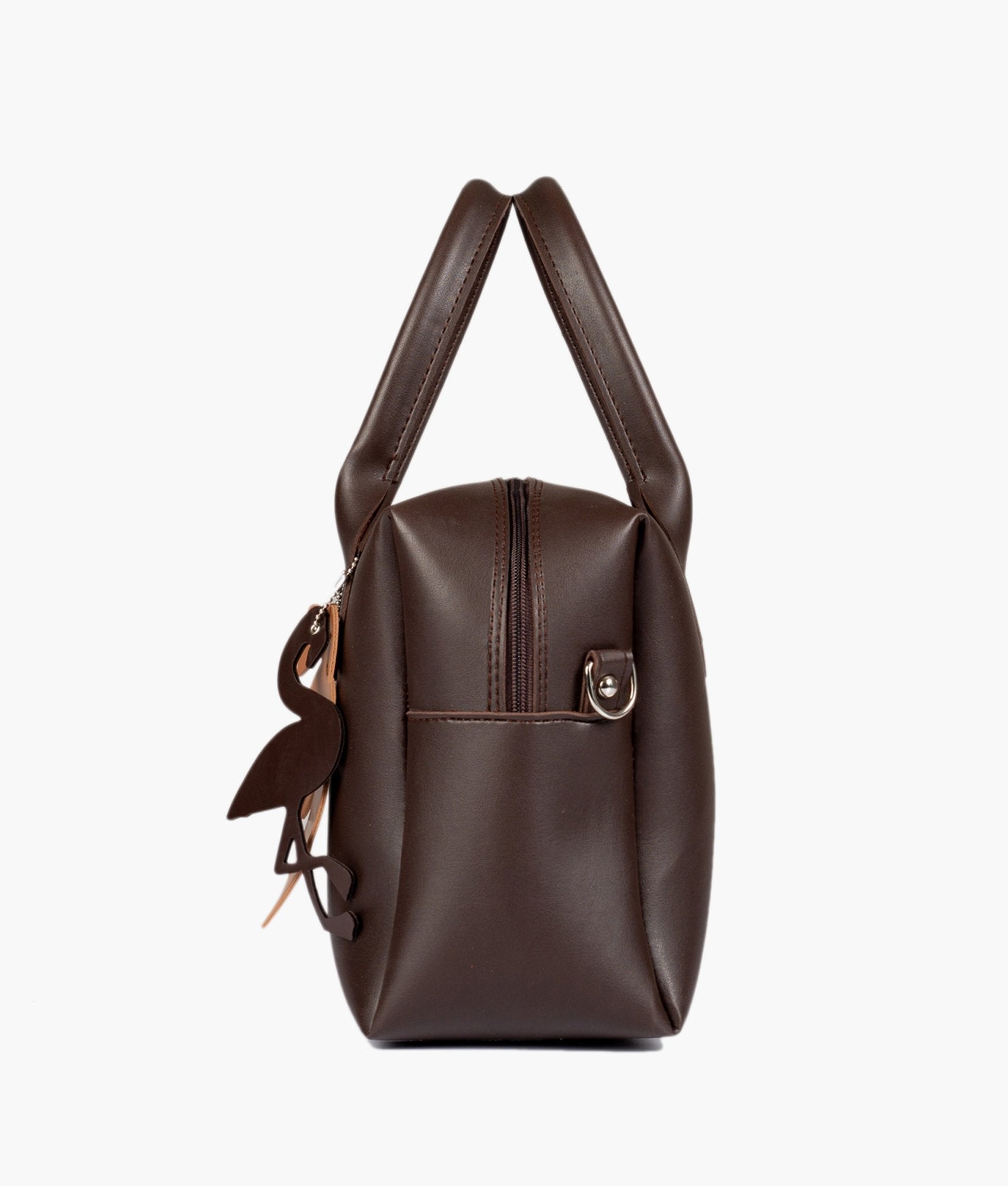 RTW Creation - Dark brown mini bowling bag
