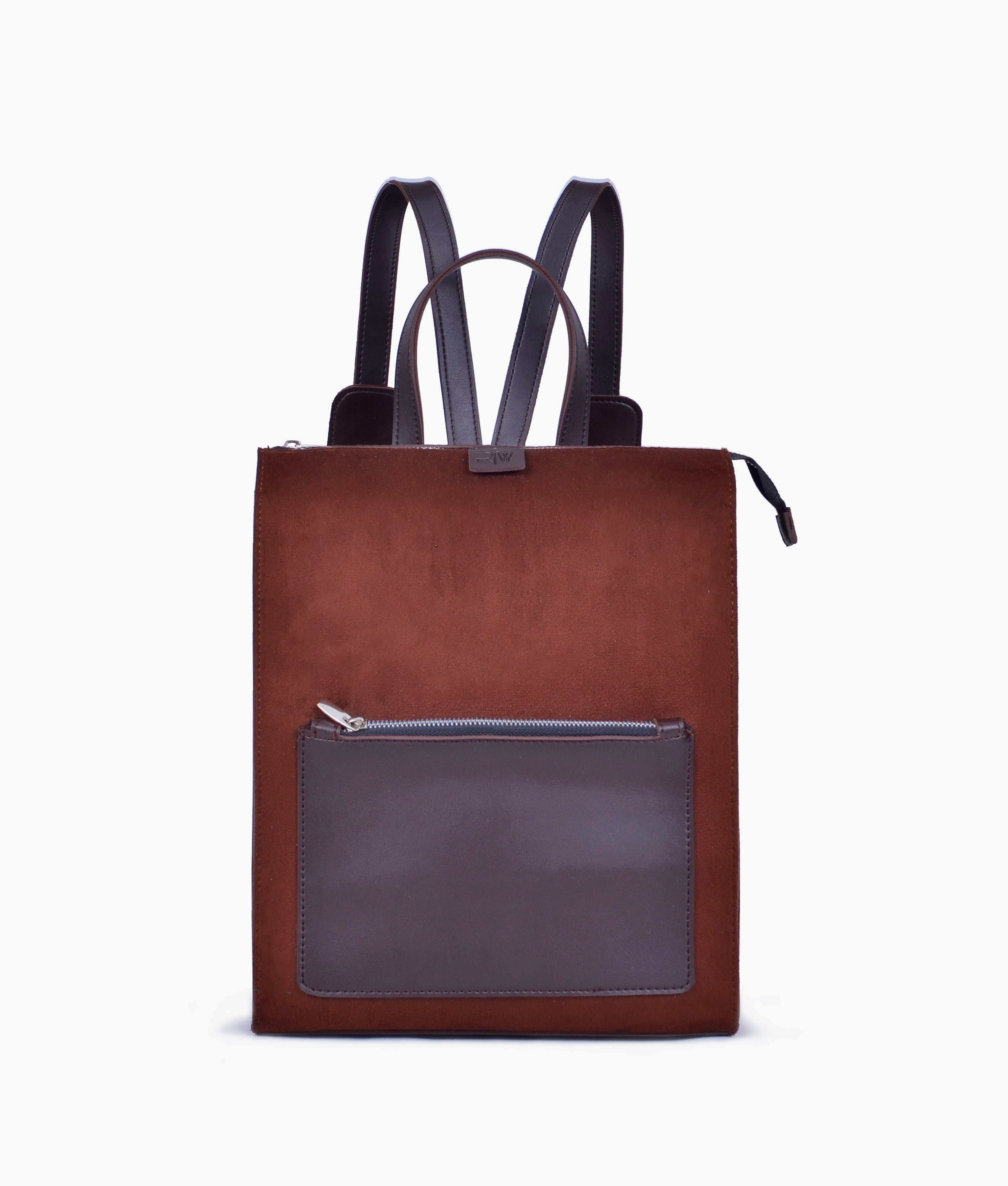 RTW Creation - Dark brown suede adventure backpack