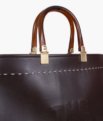 RTW Creation - Dark brown signature tote bag