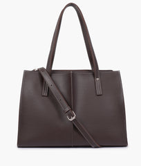 RTW Creation - Dark brown work tote bag