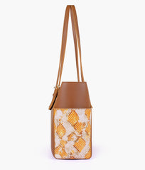 RTW Creation - Horse brown double pocket tote