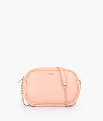 RTW Creation - Peach mini quilted crossbody bag