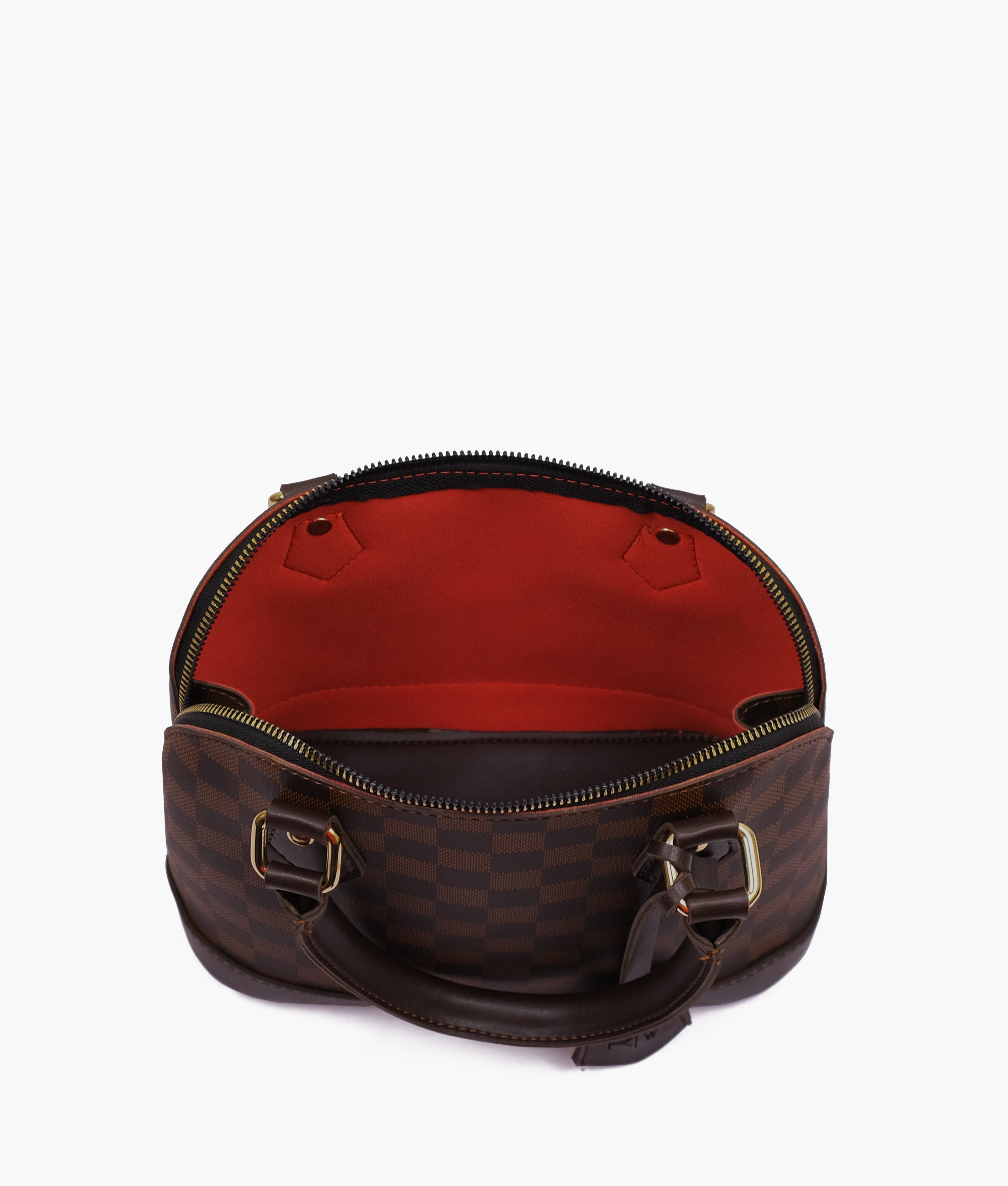 RTW Creation - Dark brown dome satchel handbag