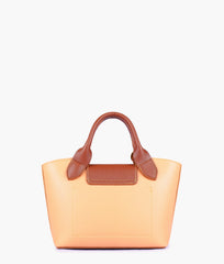 RTW Creation - Peach mini top-handle tote bag