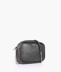 RTW Creation - Black mini quilted crossbody bag