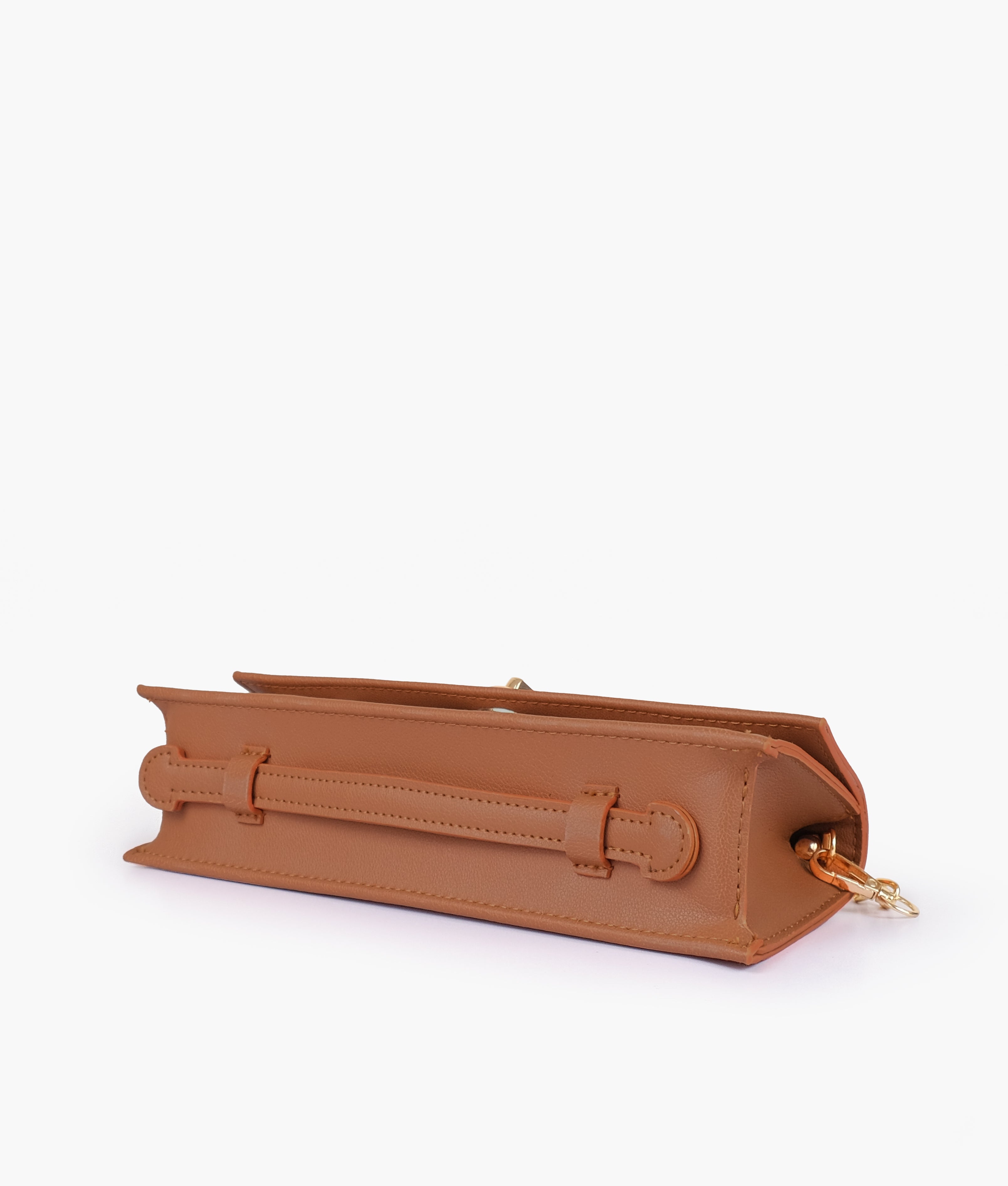 RTW Creation - Tan elongated clutch bag