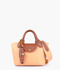 RTW Creation - Peach mini top-handle tote bag