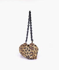 RTW Creation - Beige leopard print cloud bag