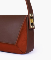 RTW Creation - Dark Brown mini flap bag
