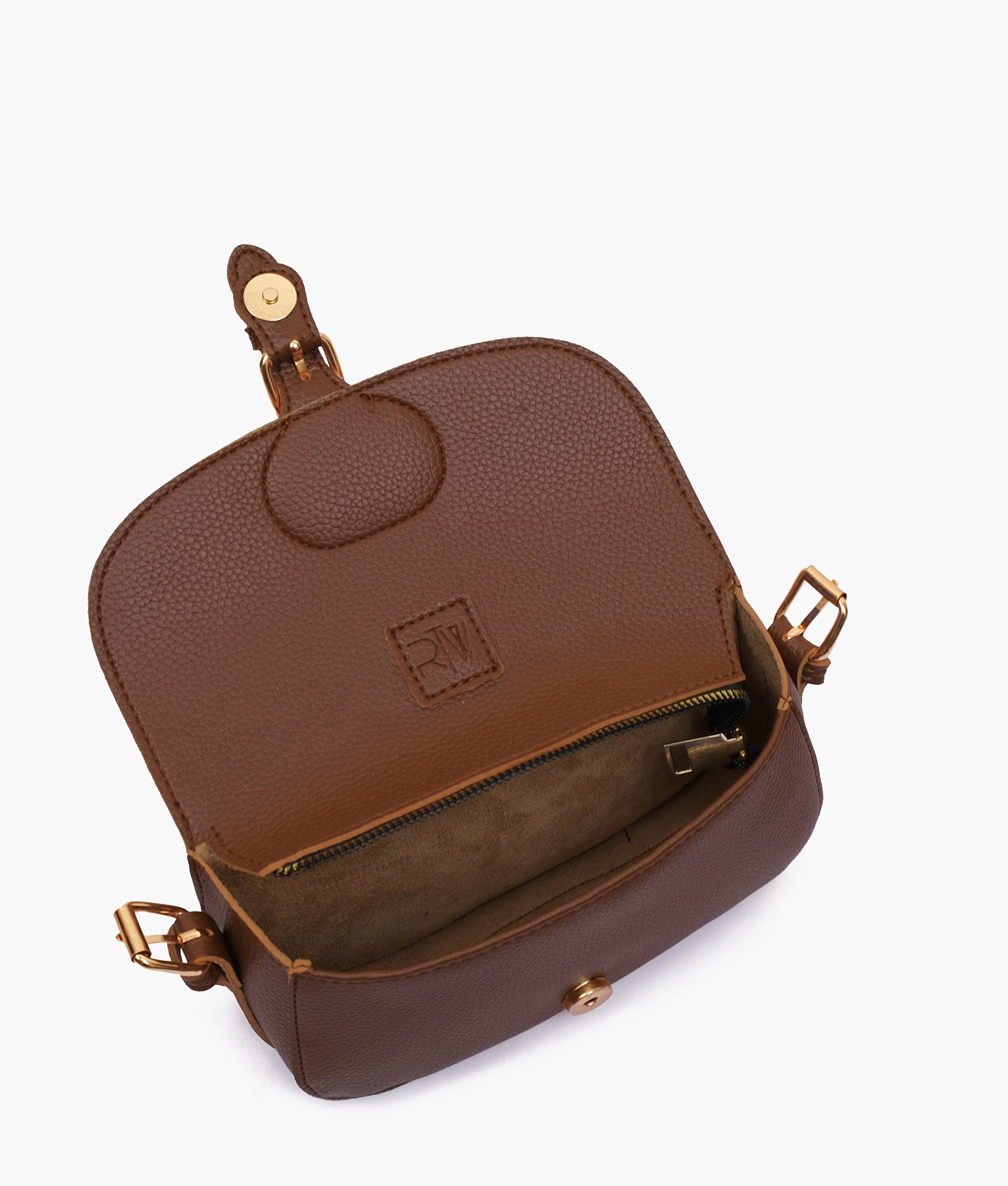 RTW Creation - Horse brown east-west shoulder bag