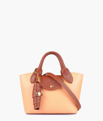RTW Creation - Peach mini top-handle tote bag
