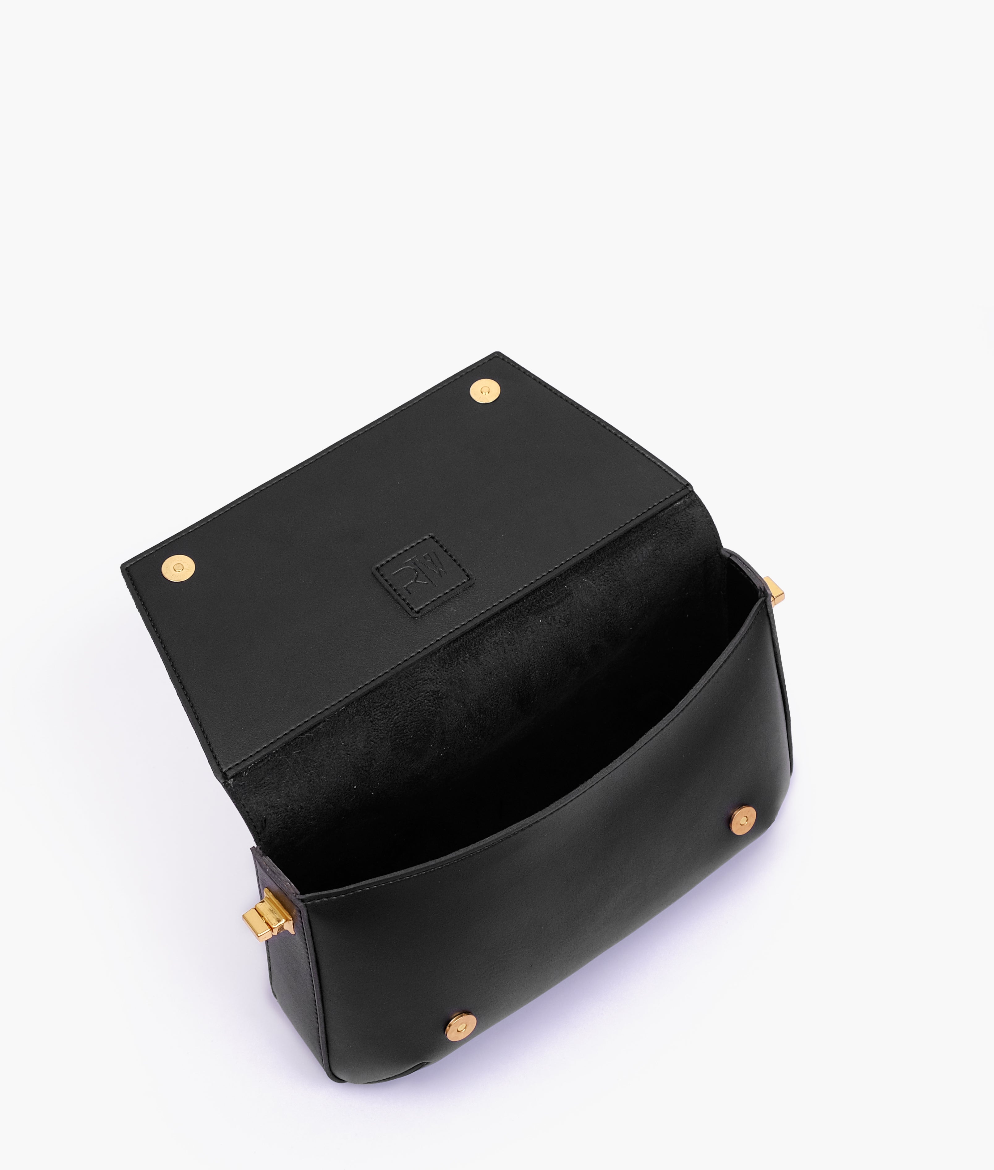 RTW Creation - Black mini flap bag