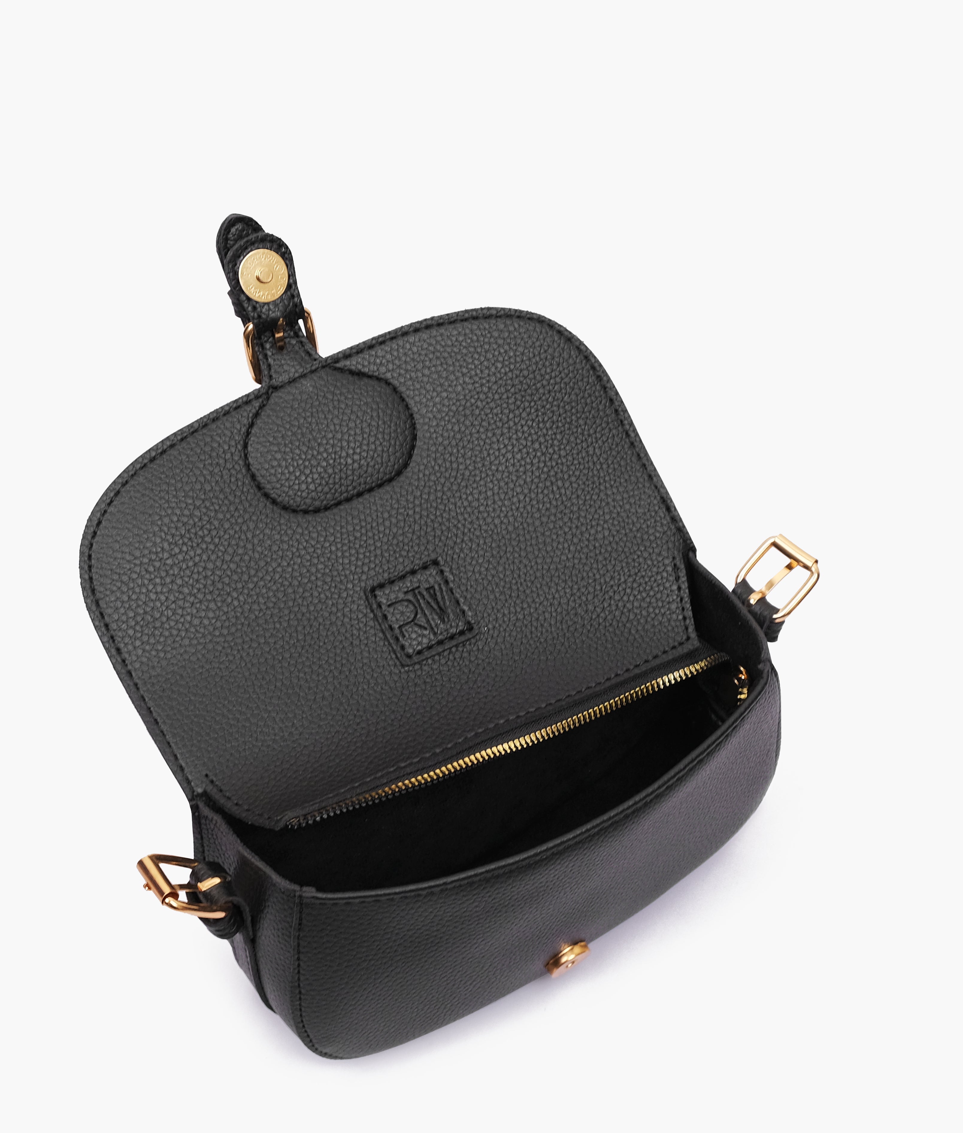 RTW Creation - Black east-west shoulder bag