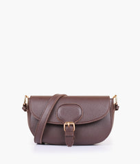 RTW Creation - Dark brown east-west shoulder bag