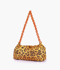 RTW Creation - Mustard leopard print cloud bag