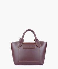 RTW Creation - Dark brown mini top-handle tote bag