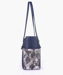 RTW Creation - Blue double pocket tote