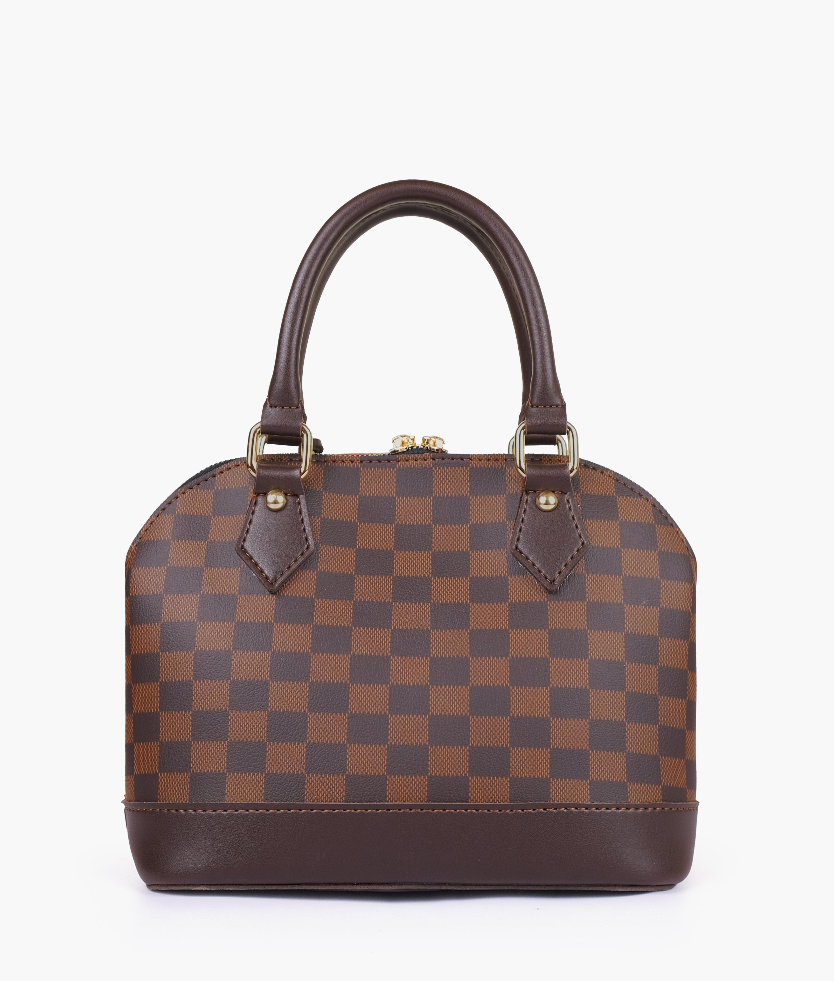 RTW Creation - Dark brown dome satchel handbag