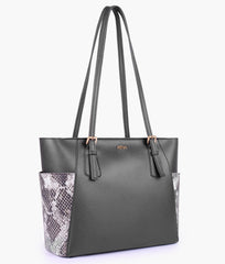 RTW Creation - Black double pocket tote