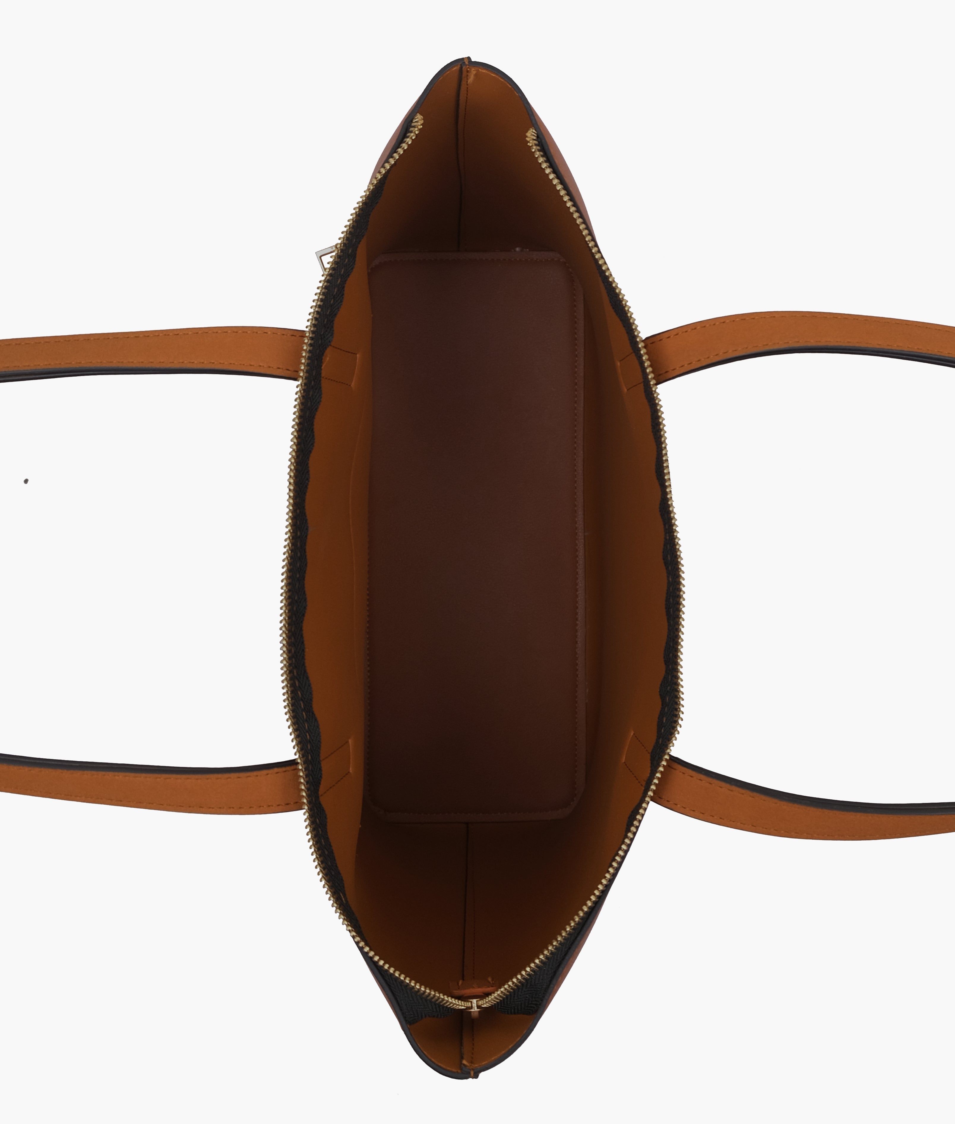 RTW Creation - Tan front pocket tote bag