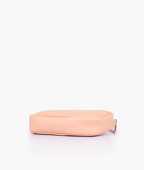 RTW Creation - Peach mini quilted crossbody bag