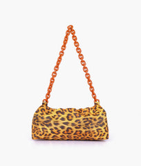 RTW Creation - Mustard leopard print cloud bag