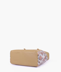 RTW Creation - Coffee double pocket tote