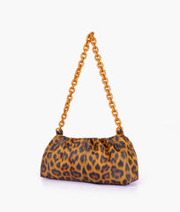 RTW Creation - Brown leopard print cloud bag