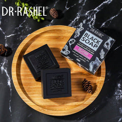 Dr Rashel-collagen & charcoals black soap-DRL-1348
