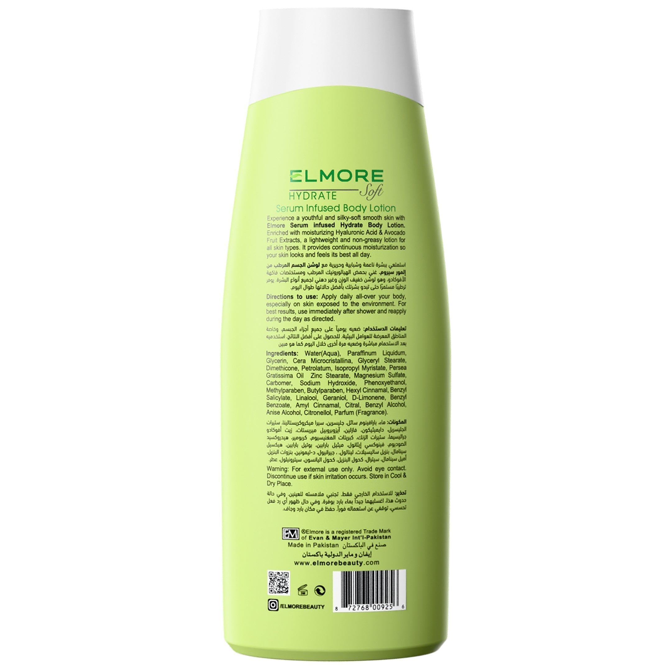 Soft Skin with Avocado & Aloe â€“ Elmore Hydrating Body Lotion in Pakistan