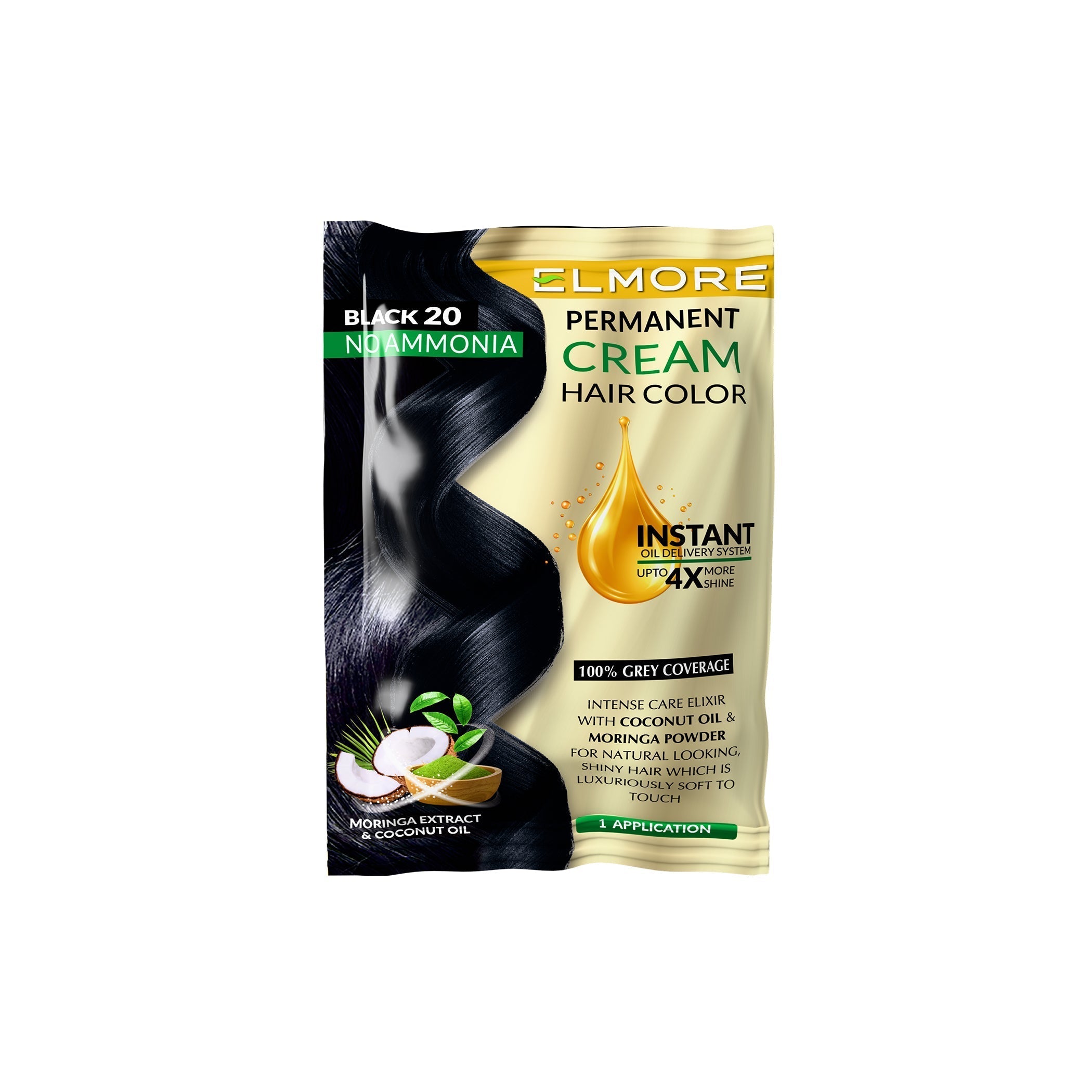 Top Black Hair Color in Pakistan â€“ Elmore Advanced Cream Hair Dye for Rich, Long-Lasting Results