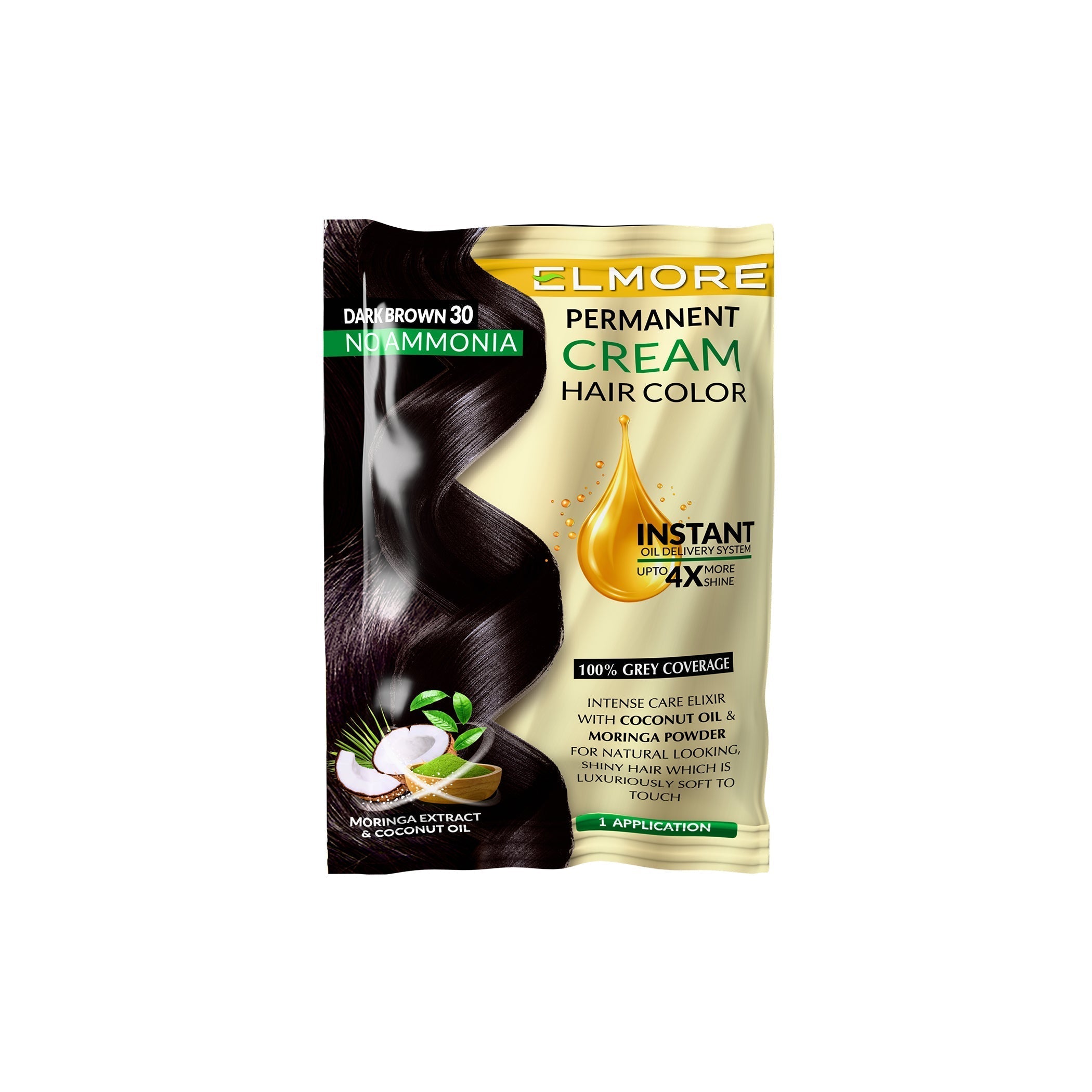 Top Hair Color in Pakistan â€“ Elmore Dark Brown Cream Hair Dye for Long-Lasting Results