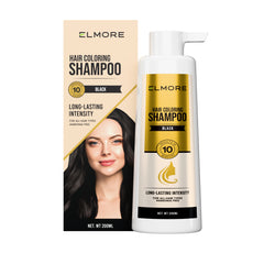 Elmore-Hair Coloring Shampoo Black