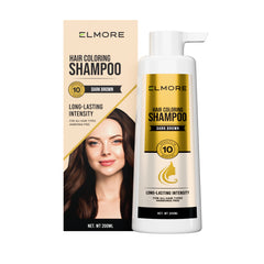 Elmore-Hair Coloring Shampoo Dark Brown
