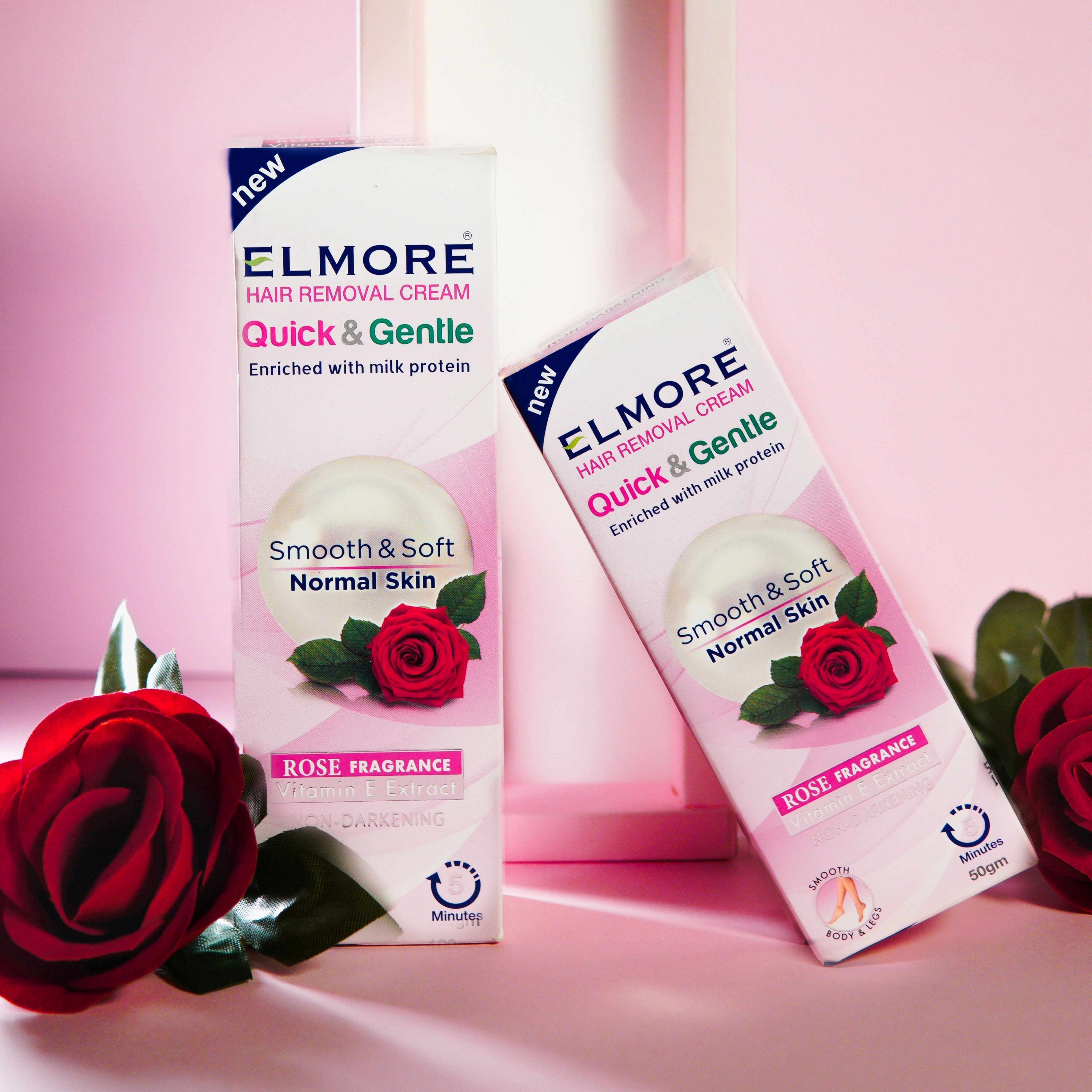 Elmore Rose Hair Removal Cream for smooth and soft skin