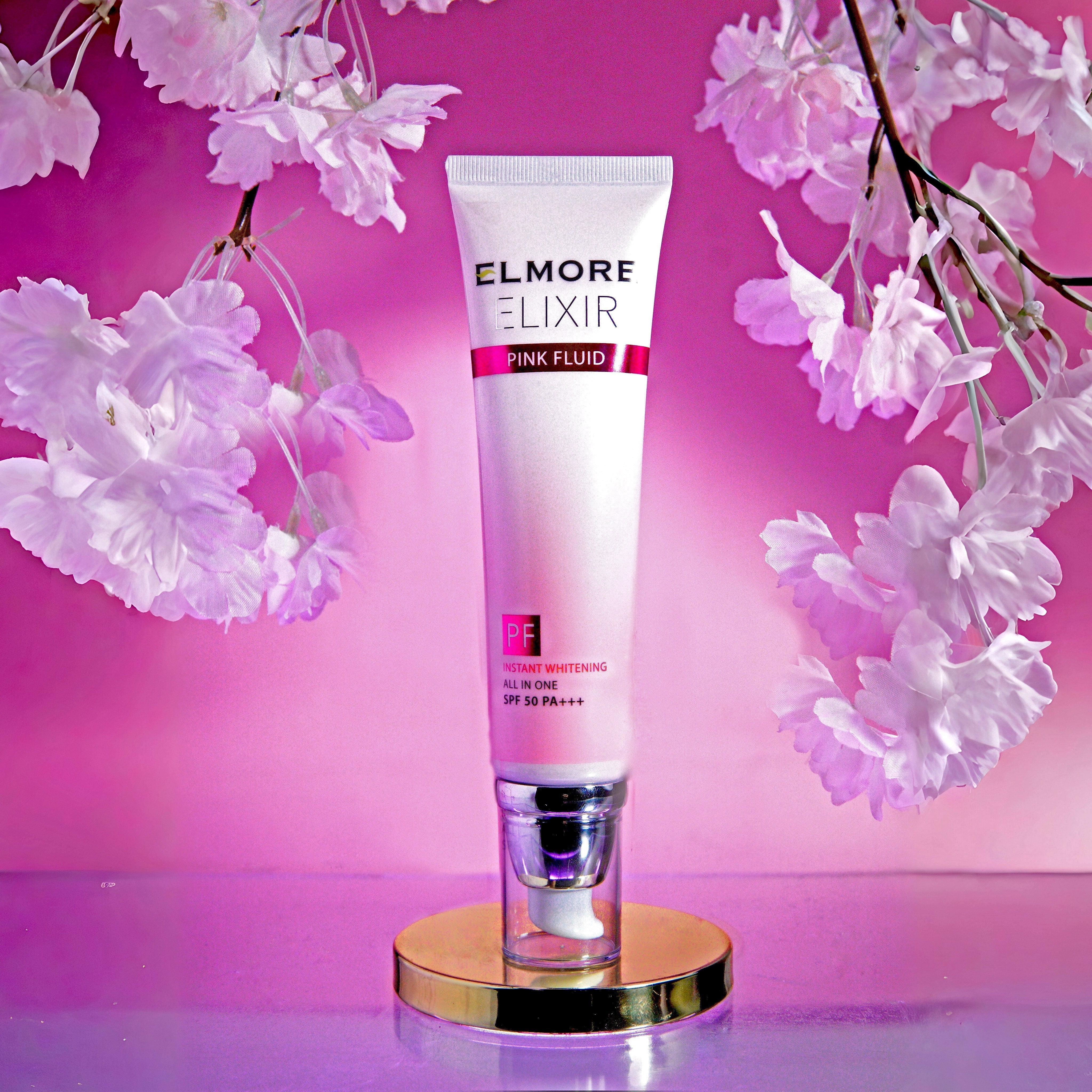 Elmore Pink Fluid skin brightening elixir for radiant skin