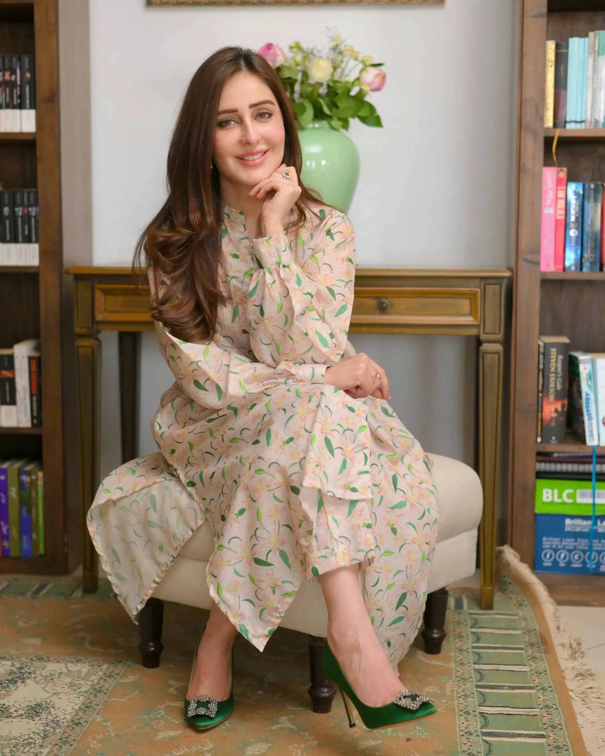 Ayla Studio Stitched PRINTED ESSENTIAL CO-ORD - Blooms
