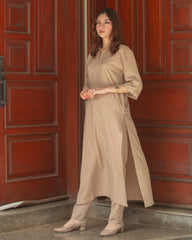Zauk Stitched 2 Piece Collection-Phone Two Piece Dress