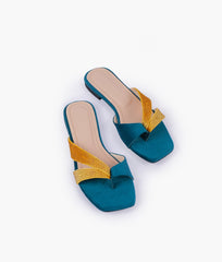 RTW Creation - Formal green thong sandals