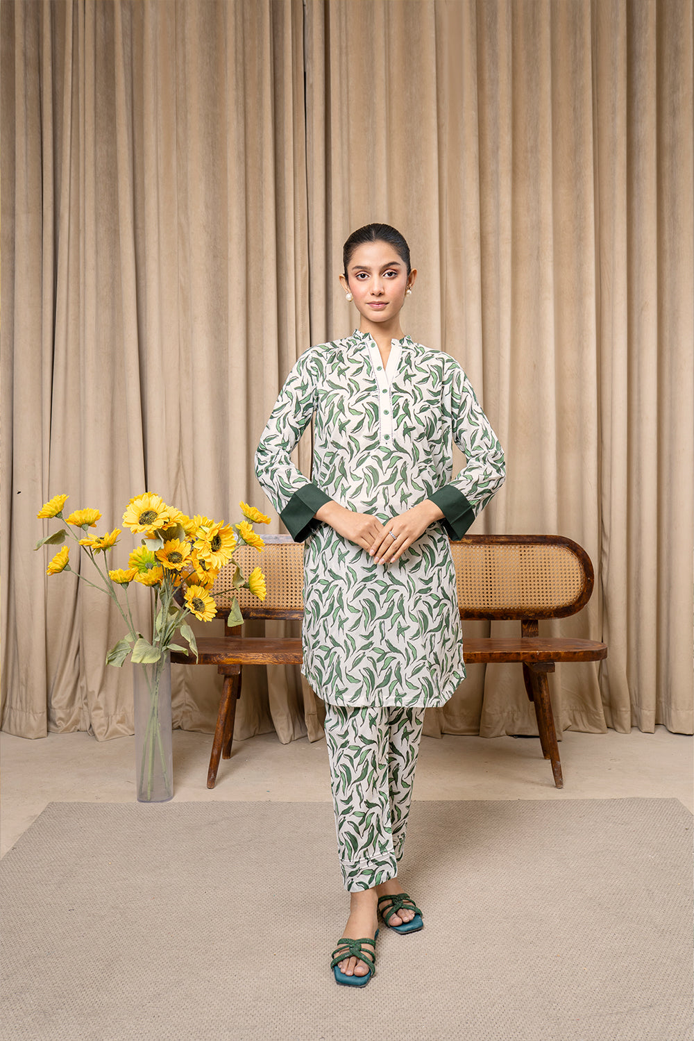 Aqs N Man 2PC Matching Separates Lawn Suit | AM-008