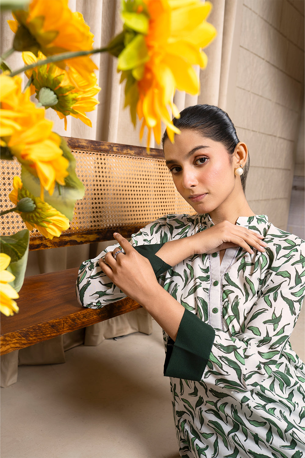Aqs N Man 2PC Matching Separates Lawn Suit | AM-008