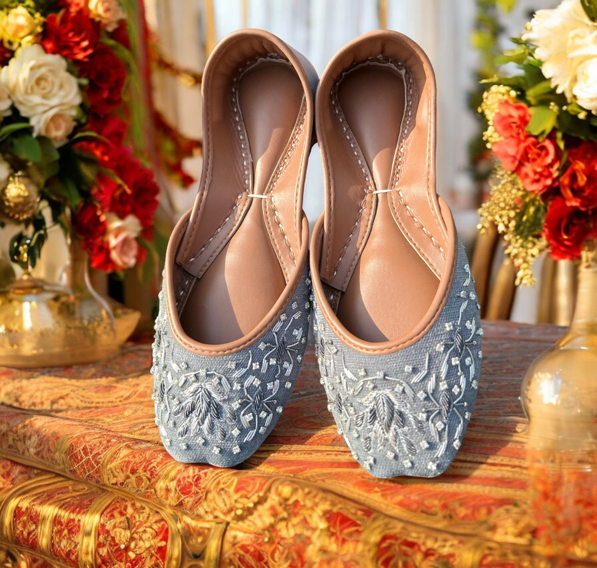 grey Indian Shoes